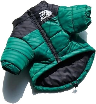 Тепла зимова куртка для собак, велика та середня, утеплена, для французького бульдога та цуценят (Roa, розмір S), колір: світло-зелений