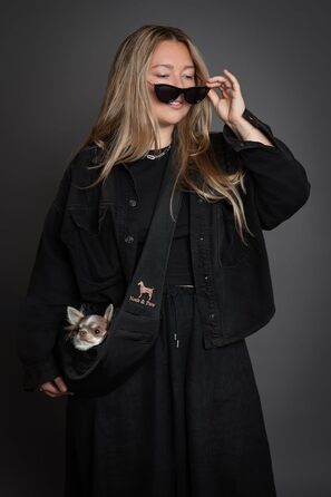 Транспортувальна сумка для собак Noah & Paw до 5 кг з регульованим ременем та м'яким хутром, подвійний захист, преміум-тканина Twill