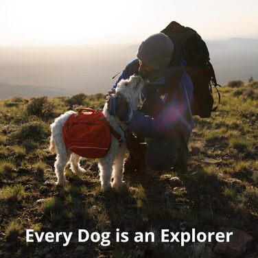 Нашийник для собак RUFFWEAR Crag, середній, з алюмінієвим кільцем V-Ring, регульований, 36-51 см, колір Midnight Wave