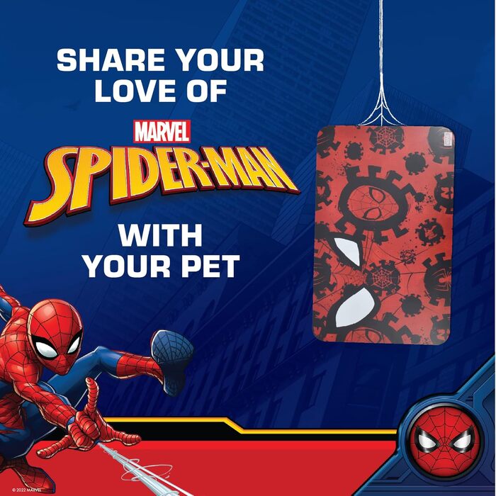 Підставка для годування собак Marvel Comics Spiderman: неслизька основа, силікон, захист від протікання