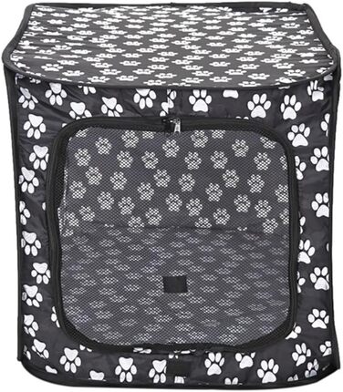 Переносне ліжко для домашніх тварин YPREWY: складана переноска для собак та котів, для маленьких собак та цуценят, прямокутна модель, з двома блискавками
