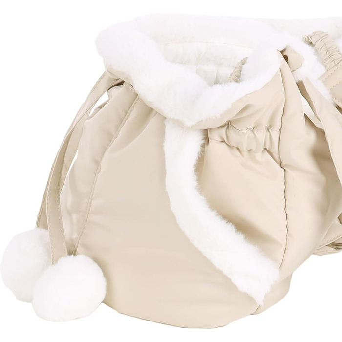 Трапельник для собак та котів Cuddi Beige – зручна та стильна сумка-переноска | 32x22x25 см