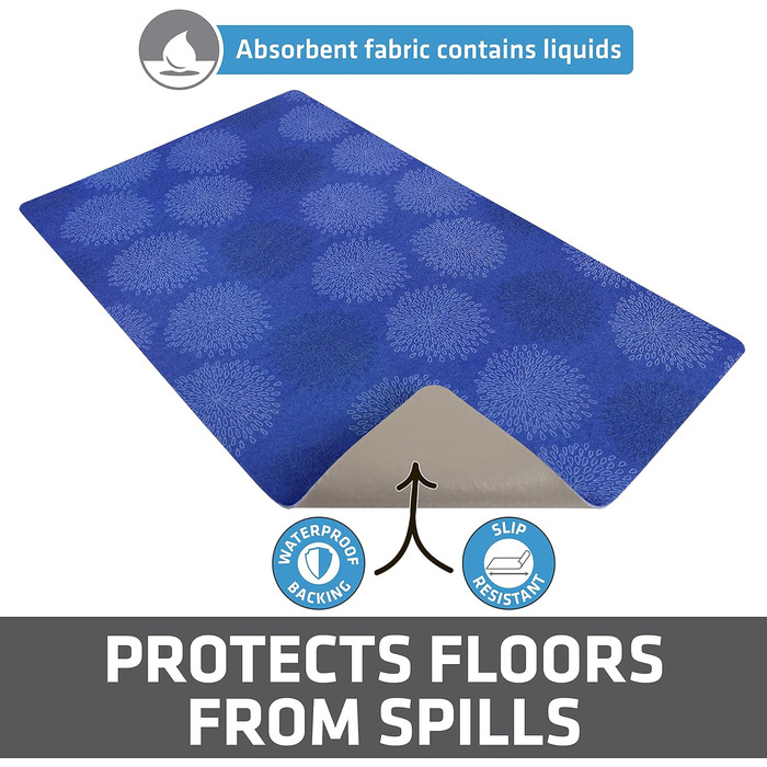 Підкладка для собак та котів Drymate, вбираючий матеріал, вологостійка, антиковзаюча, для прання в машині, міцна, 30,5 x 50,8 см