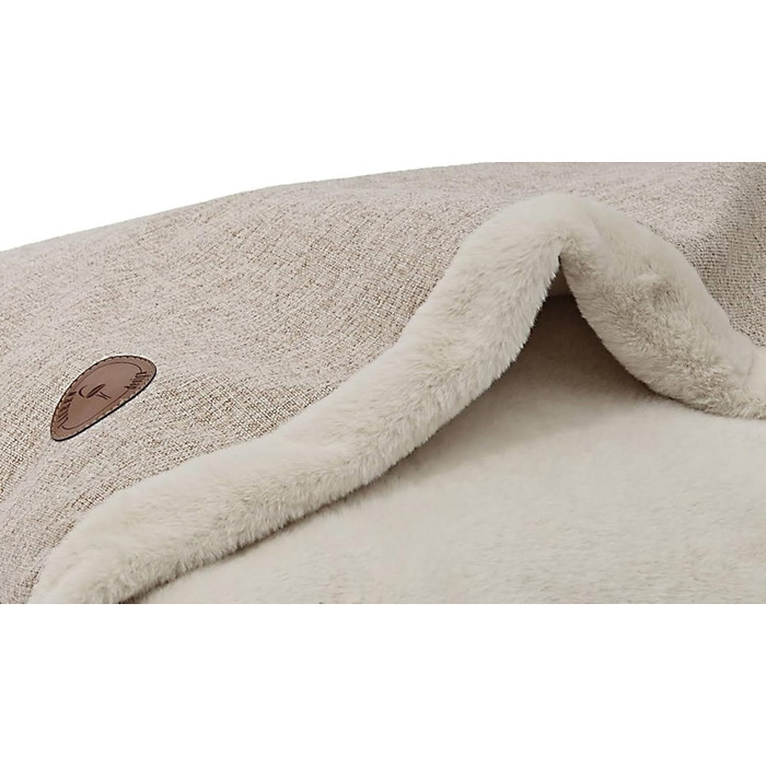 М'яке ліжко для собак та котів середнього та малого розміру з капюшоном, неслизьке, миється, дизайн Lauren NEL (M 80x60 см), (XL 100x80 см)