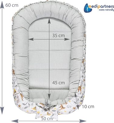 Килимок для кота та собаки Medi Partners 75x60x10 см - м'яке ліжко-гніздо для котів та собак середніх розмірів