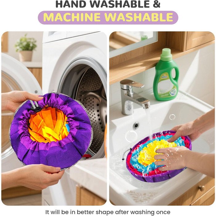 Schnüffelmatte для собак великих порід та силіконова липка поверхня, інтерактивна іграшка-головоломка, щоб зайняти собаку, розвиваюча нюховий килимок для повільного годування. Нюховий килимок (76,2 x 45,7 см) + 1 x липка поверхня (20,3 x 20,3 см) для всіх