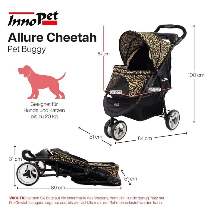 Вигулок Innopet Allure Cheetah - коричневий / чорний