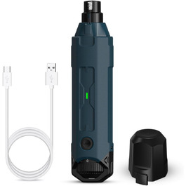 Шліфувальник для собачих нігтів Pawzyzie - безпечна та тиха технологія догляду за нігтями, 6 режимів, 2 LED-лампи, блакитний