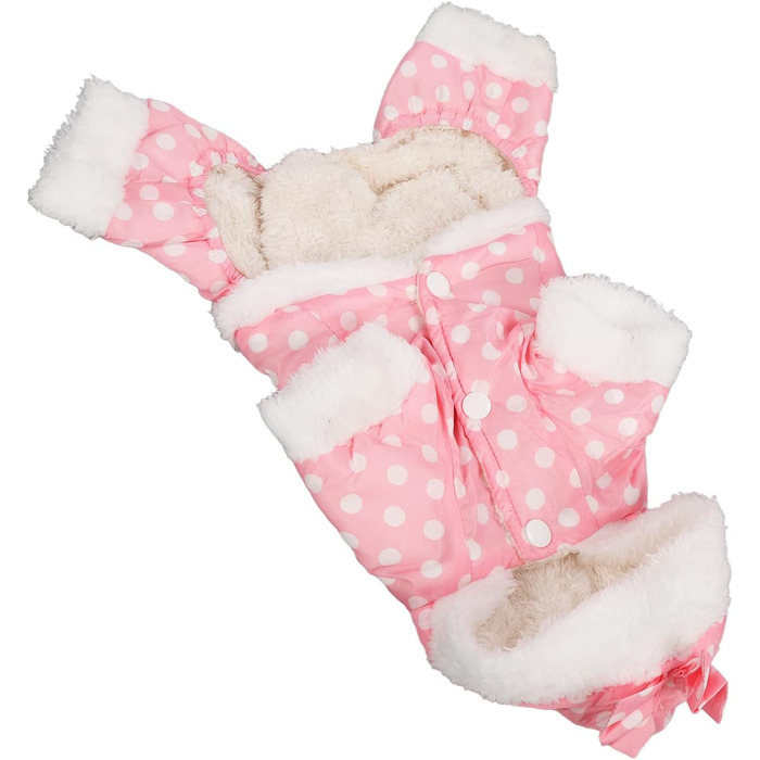 Теплий худі для собак на зиму, утеплений, для маленьких, середніх та великих собак, рожевий