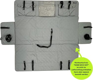 Ремінь безпеки для собак Loop на заднє сидіння авто, з карабіном, регульована довжина 60-80 см, аксесуар до килимка для собак NIMM Mich MIT