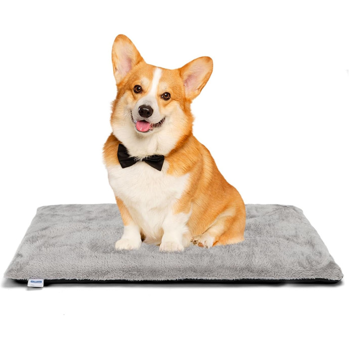 Nobleza Самогрівальна килимок для собак та котів, тепла підстилка для домашніх тварин на зиму, подушка для собак, 91x58x4 см, сірий