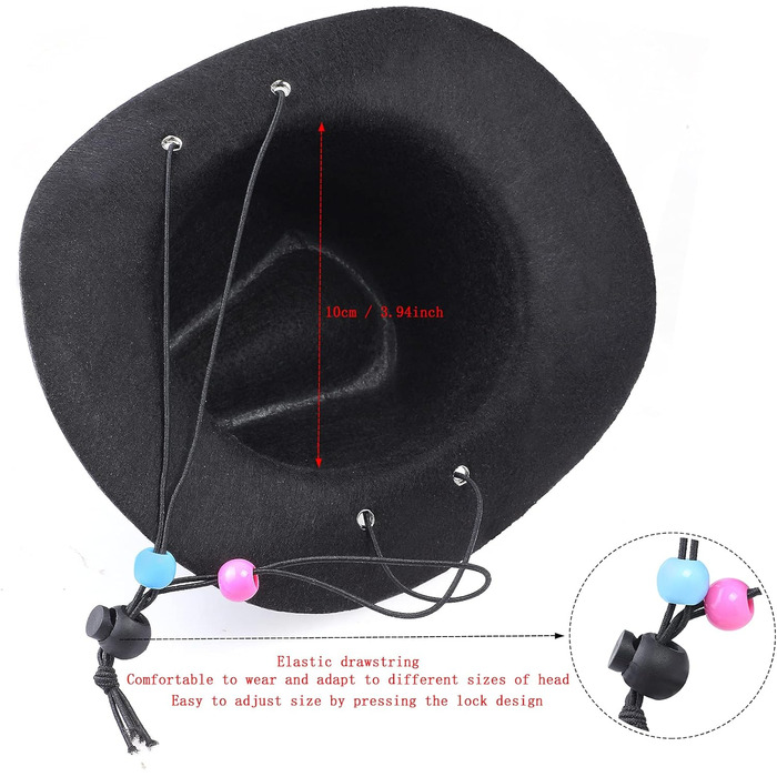 Костюм ковбоя для собак та котів Yewong, 2 шт. (червоний, чорний)