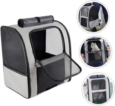 Рюкзак для котів Verdanverse: дихаючий, місткий, з міцного матеріалу, для транспортування котів та маленьких тварин