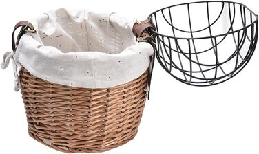 Кошик для собак на велосипед, переноска для тварин з лози, для велосипеда – знімний тримач для собак, велосипедна підставка, утримувач для собак на велосипед