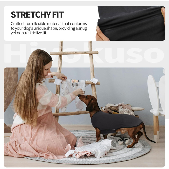 Теплий флісовий пуловер для собак Hjyokuso Dackel L - для великих собак, сірий, універсальний