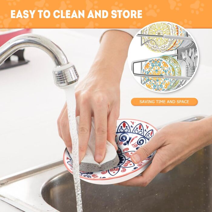 Набір мисок для котів з кераміки (8 шт.) - миски для корму, годівниці для котів, керамічні миски для котів