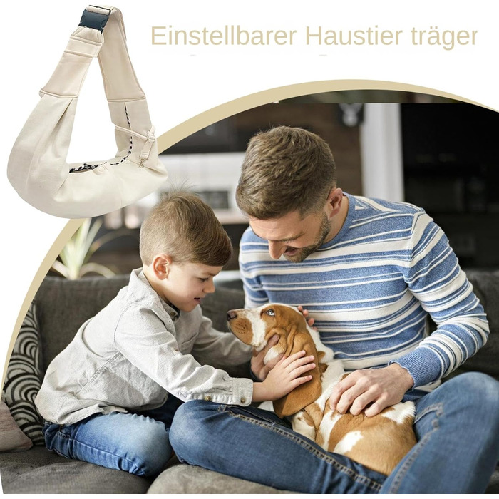 Сумка-переноска для собак та котів - зручна переноска для тварин, регульовані ремені, легке аксесуар для прогулянок та активного відпочинку, бежева