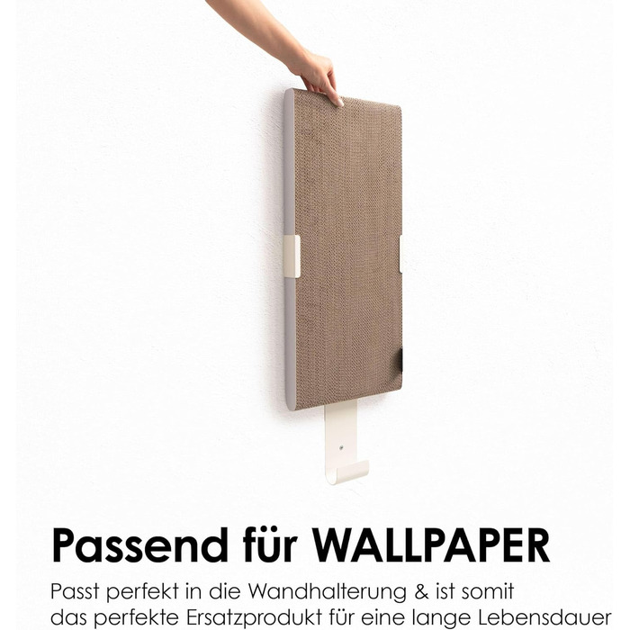 Килимок для котів LucyBalu® з гофрокартону | Килимок-картон для котів | Килимок для дряпання котів | Дряпка для котів з гофрокартону | Двосторонній килимок для котів | Килимок для котів, білий