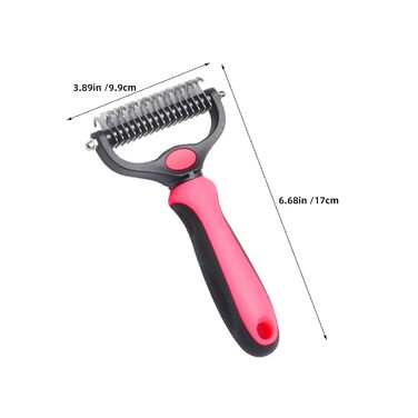 Гребінець для видалення ковтунів для собак та котів (2 шт.) - безболісний підшерстковий гребінець з функцією розпушування та витончення, для професійного грумінгу