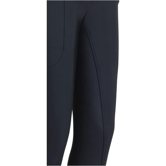 Лазура - жіночі зимові штани для верхової їзди Татьяна | Повний силіконовий наповнювач | Штани для верхової їзди з 2 бічними кишенями для телефону | Чорні або темно-сині штани для верхової їзди з повним наповнювачем | Верхова одяг розмір 34-46 42 Чорний