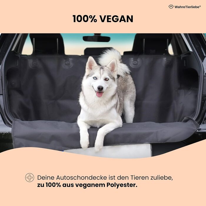 Захист для багажника автомобіля для собак, чорний - миється в пральній машині, універсальний - підходить для легкових, універсалів, SUV