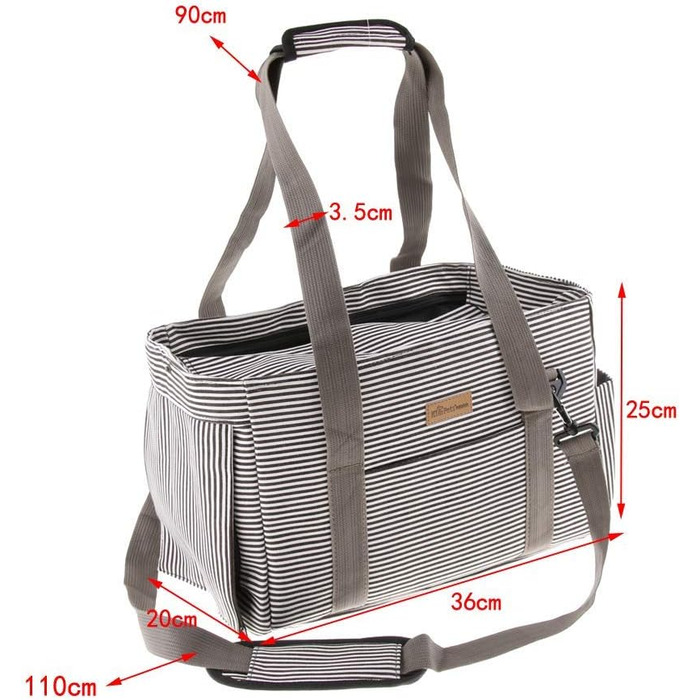 Транспортна сумка для тварин: переноска для собак та котів, сумка для подорожей (сіра)