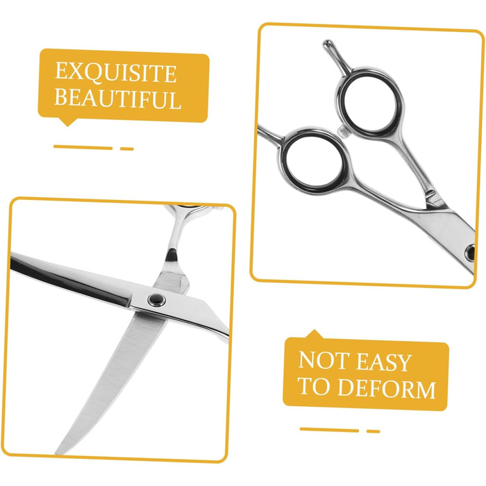 Професійна ножиця для собак та котів з ергономічною ручкою. Високоякісна сталь, безпечна та зручна для грумінгу.