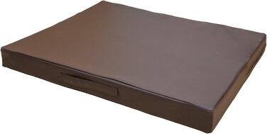 Килимок для собак CopcoPet Jumbo коричневого кольору 90 x 70 x 8 см – міцне штучне шкіряне покриття, легко миється, неслизький, для собак, квартири, саду, переноски, кемпінгу – товстий килимок 90 x 70 x 8 см