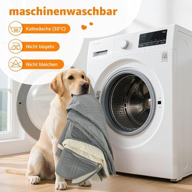 Водонепроникний килимок для собак Pick for Life, 208x304 см (Сірий) - захист дивану та ліжка