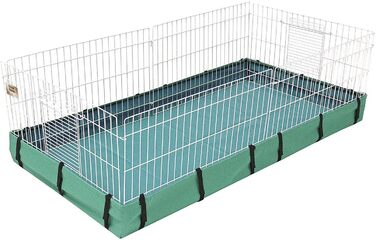 Клітка для морських свинок MidWest 119x61x36 см, біло-зелена, пластиковий піддон