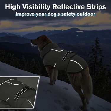 Теплий зимовий пуховик для собак Lelepet, водонепроникний, з флісовою підкладкою, світловідбиваючими елементами, отвором для шлейки, великий розмір XL, бежевий