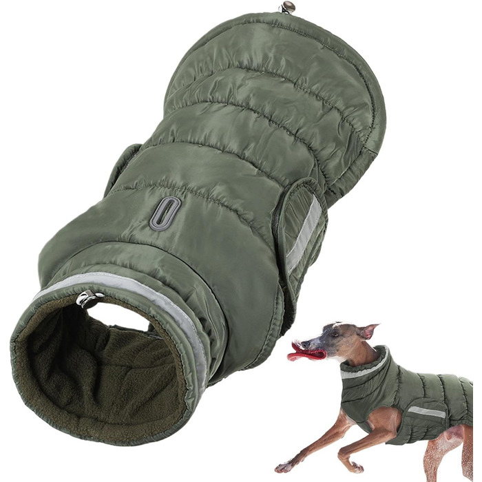 Водонепроникний теплий зимовий одяг для собак: куртка з флісовою підкладкою для маленьких, середніх та великих собак