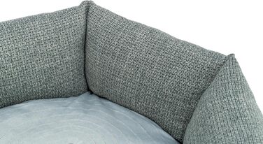 ТRIXIE Viviana – зручне ліжко для собак, 60x50 см, блакитно-сірий колір, з м'яким оксамитовим покриттям, інтегроване м'яке вкладання, антиковзаюче дно, легко миється