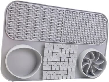 Повільний годівник для собак - килимок-головоломка, килимок для іграшок, сірий L