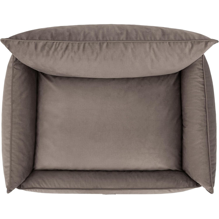 Ліжко для собак Joker - ліжко-кошик для маленьких, середніх та великих собак - м'яке ліжко для собак, диван для собак, знімний та пральний чохол, розмір L: 106 x 80 см, коричневий Fancy L, 106 x 80 см