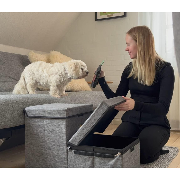 Двоступенева драбинка для домашніх тварин PetStair Deluxe зі сховищем