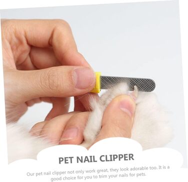 Набір для стрижки кігтів для собак та котів Supvox (набір 3 шт.) - професійний інструмент для догляду за тваринами, нержавіюча сталь, жовтий