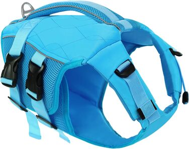 Жилет рятувальний для собак - жилет для плавання, розміри регулюються, з ручкою та світловідбивачами