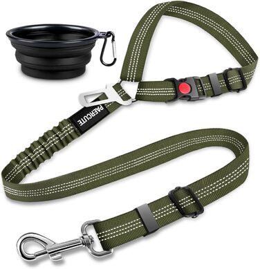 Набір з 2 шт. автогуртків для собак - надійний та регульований кріплення для безпечної подорожі (Зелений)