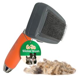 GoPets самочистяча професійна пуходерка-щітка для догляду за собаками та котами