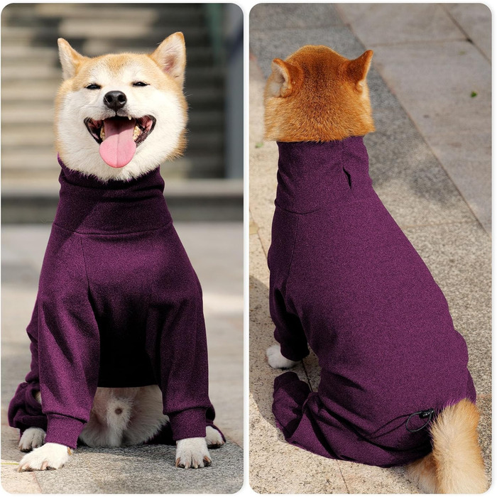 Теплий зимовий теплий флісовий одяг для собак Lianzimau, бордовий колір, розмір XXXL