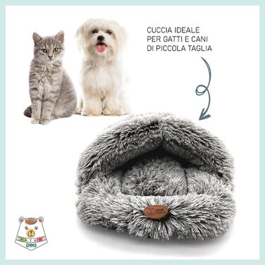 Лежанка для собак та котів Friends – ковзаюча поверхня, можна прати в машині – 60 x 50 см (Чорний)