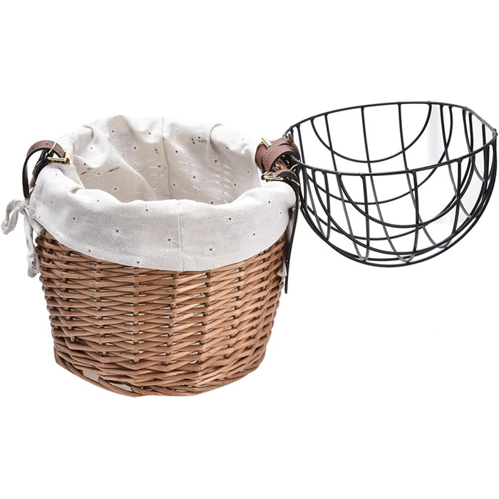 Велосипедний кошик для собак та котів Weiden, 30x25x30 см, дротяна сітка, знімний тримач