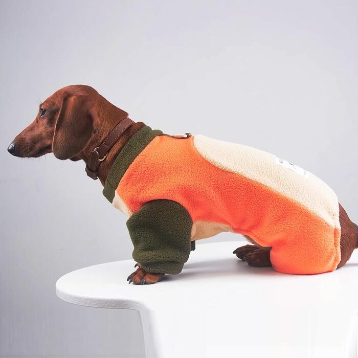 Теплий зимовий костюм для дрібних собак, комбінезон для такси, теплий халат для цуценят, бежевий, розмір S