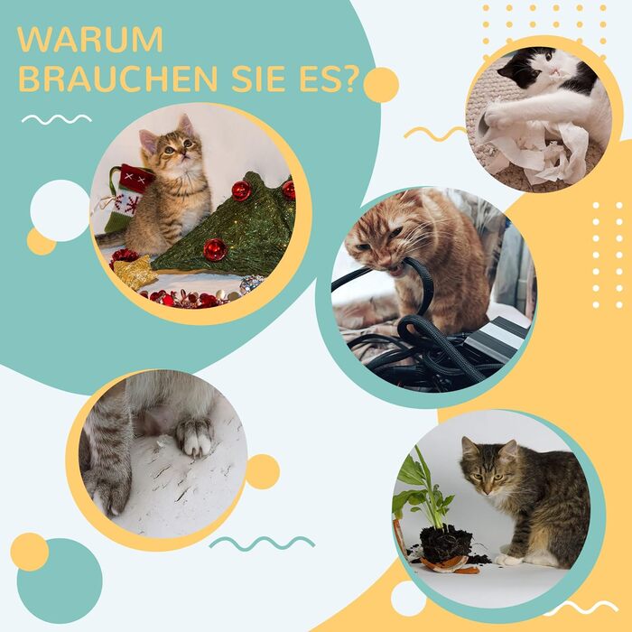 Інтерактивна когтеточка PawHut з м'ячиком, іграшка для котів з дерева та сизалю, захист для дивана, коричнева+кремова, Ø40 x 4,5 см