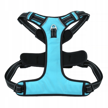 Регульована шлейка для собак HUGGY DOGGY, синя, розмір S