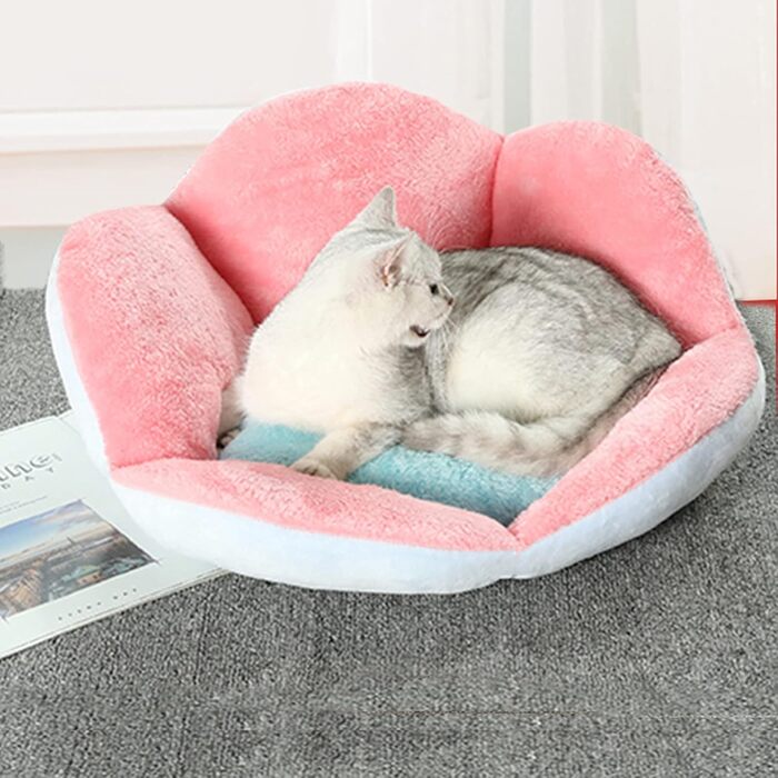 Кругле ліжко для собак та котів, чорне, 40 см, м'яке, для дому, миється