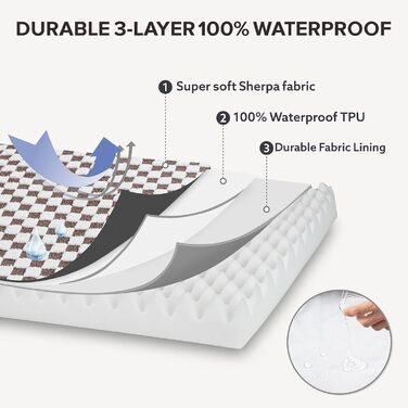 Крісло-ліжко для собак великих порід JOEJOY, ортопедичне, знімний, пральний чохол, плюшеве, сучасне, з піною Memory Foam, 106.7 x 71.1 см