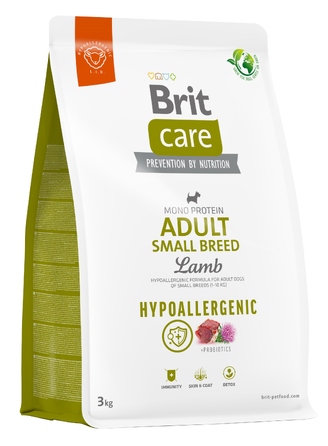 Сухий корм для собак малих порід Brit Care Hypoallergenic Adult Lamb (Ягня), 3 кг