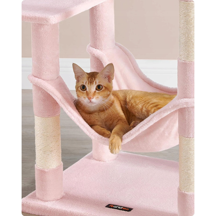 Високий когтеточний комплекс із лежаком, ігровий центр Feandrea 101 — 160 см